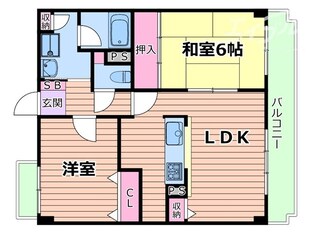 シャトー三木第3の物件間取画像